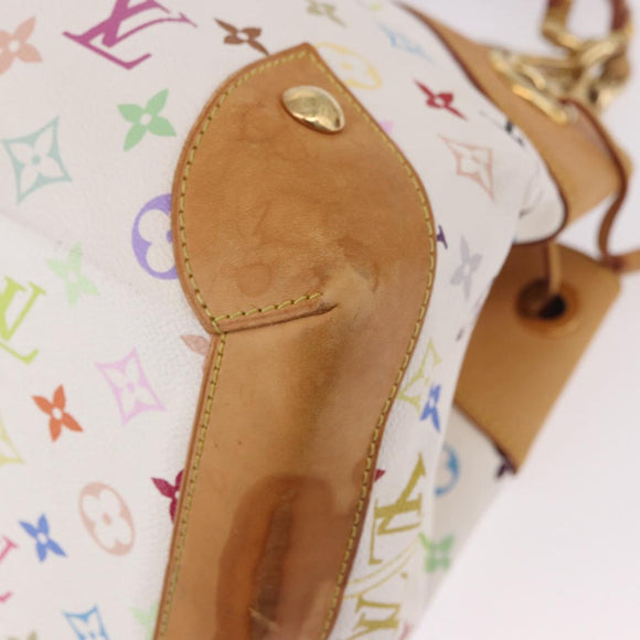LOUIS VUITTON Monogram Multicolore Ursula Henkeltasche Weiß M40123 LV Auth 183012V