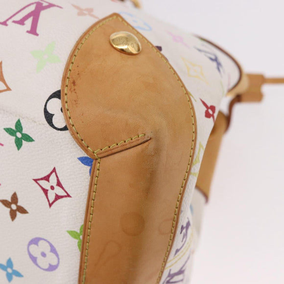 LOUIS VUITTON Monogram Multicolore Ursula Henkeltasche Weiß M40123 LV Auth 183012V