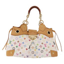 LOUIS VUITTON Monogram Multicolore Ursula Henkeltasche Weiß M40123 LV Auth 183012V-2
