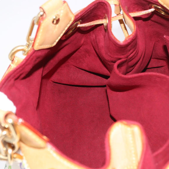 LOUIS VUITTON Monogram Multicolore Ursula Henkeltasche Weiß M40123 LV Auth 183012V