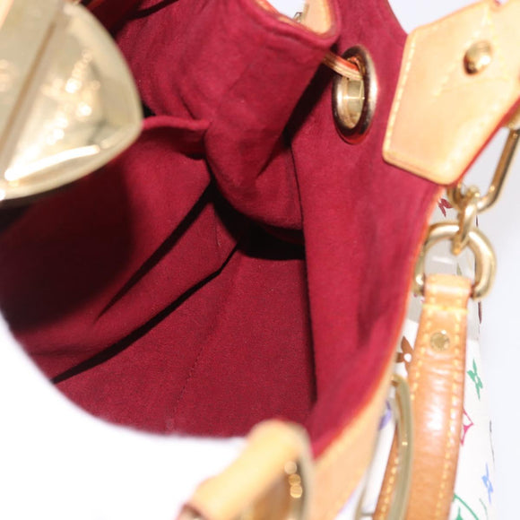 LOUIS VUITTON Monogram Multicolore Ursula Henkeltasche Weiß M40123 LV Auth 183012V