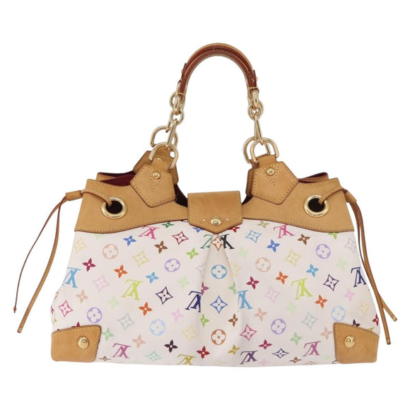 LOUIS VUITTON Monogram Multicolore Ursula Henkeltasche Weiß M40123 LV Auth 183012V
