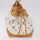 LOUIS VUITTON Monogram Multicolore Ursula Henkeltasche Weiß M40123 LV Auth 183012V-4