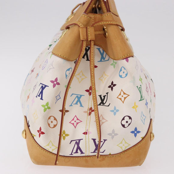 LOUIS VUITTON Monogram Multicolore Ursula Henkeltasche Weiß M40123 LV Auth 183012V