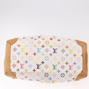 LOUIS VUITTON Monogram Multicolore Ursula Henkeltasche Weiß M40123 LV Auth 183012V-9