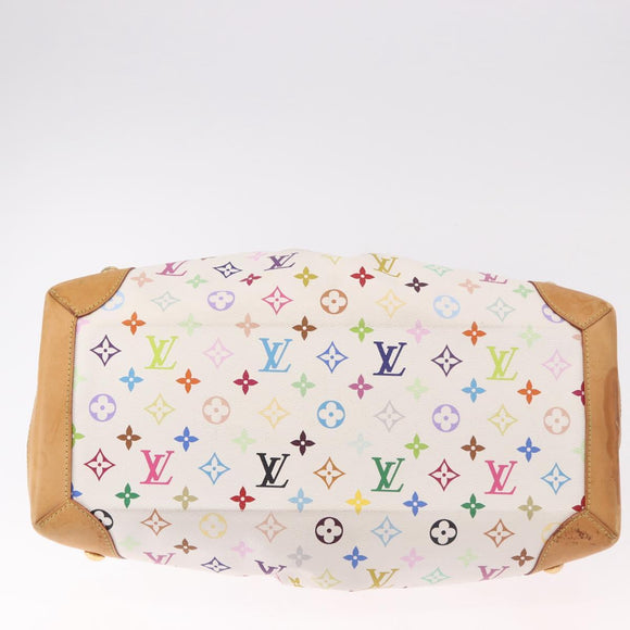LOUIS VUITTON Monogram Multicolore Ursula Henkeltasche Weiß M40123 LV Auth 183012V