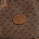 GUCCI Micro GG Supreme Shoulder Bag PVC Beige Gold 007 86 0044 Auth 183016-14