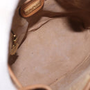 GUCCI Micro GG Supreme Shoulder Bag PVC Beige Gold 007 86 0044 Auth 183016-17