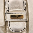 VALENTINO Hand Bag Leather 2way Gold Auth 183017A-18