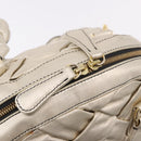 VALENTINO Hand Bag Leather 2way Gold Auth 183017A-19