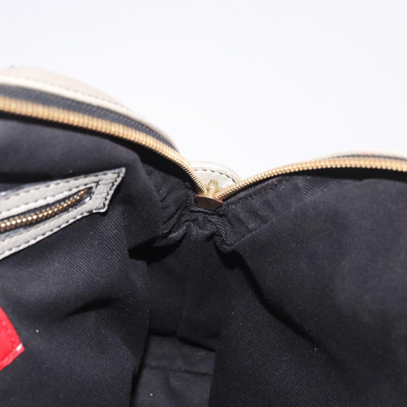 VALENTINO Hand Bag Leather 2way Gold Auth 183017A