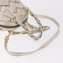 VALENTINO Hand Bag Leather 2way Gold Auth 183017A-9