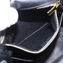 Salvatore Ferragamo Vala Chain Shoulder Bag Suede 2way Black Gold Auth 183018A-24