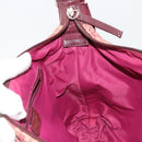 Christian Dior Trotter Canvas Schoudertas Rood Zilver Auth 183019A-19