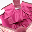 Christian Dior Trotter Canvas Schoudertas Rood Zilver Auth 183019A-20
