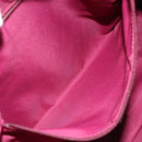 Christian Dior Trotter Canvas Schoudertas Rood Zilver Auth 183019A-22
