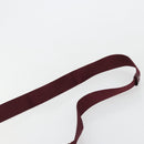 Christian Dior Trotter Canvas Schoudertas Rood Zilver Auth 183019A-14