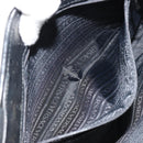 Gianni Versace Shoulder Bag Leather Embossed Black Gold Auth 183020-21