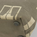 CHANEL Window Line Tote Bag Canvas Beige Gold CC Auth 183024-15