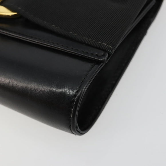 Salvatore Ferragamo Vala Kette Umhängetasche Leder Schwarz Gold Original 183025