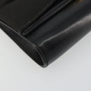 Salvatore Ferragamo Vala Kette Umhängetasche Leder Schwarz Gold Original 183025-11