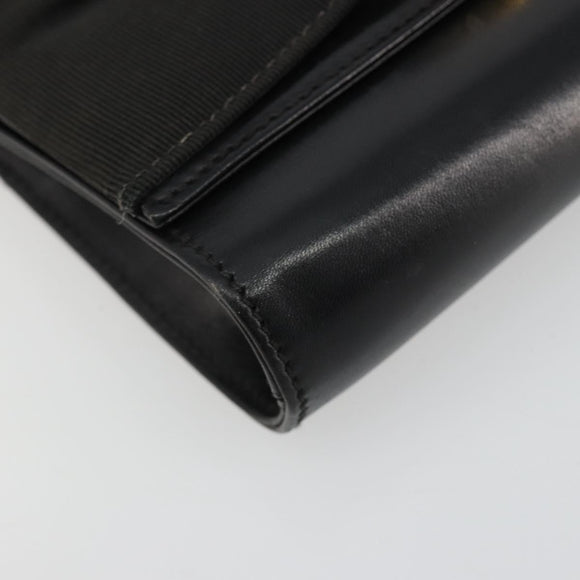 Salvatore Ferragamo Vala Kette Umhängetasche Leder Schwarz Gold Original 183025