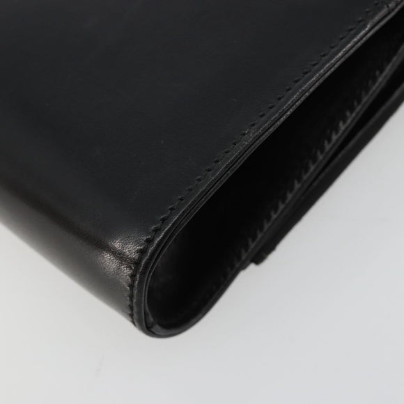 Salvatore Ferragamo Vala Kette Umhängetasche Leder Schwarz Gold Original 183025