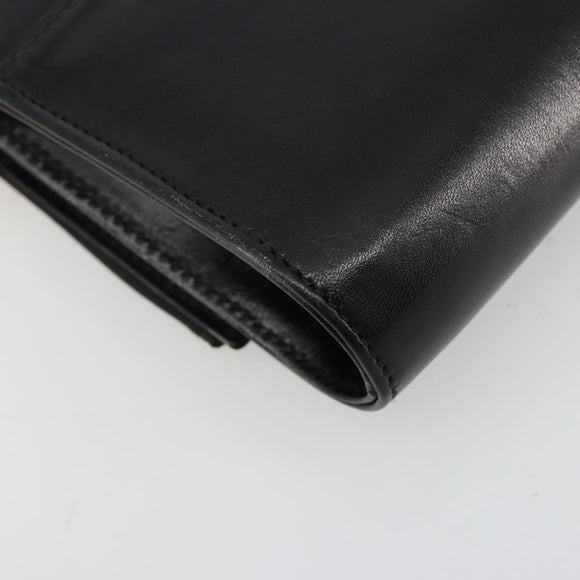 Salvatore Ferragamo Vala Kette Umhängetasche Leder Schwarz Gold Original 183025