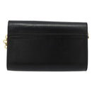 Salvatore Ferragamo Vala Kette Umhängetasche Leder Schwarz Gold Original 183025-3