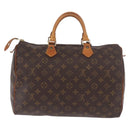 LOUIS VUITTON Monogram Speedy 35 Hand Bag M41524 LV Auth 183027A-2