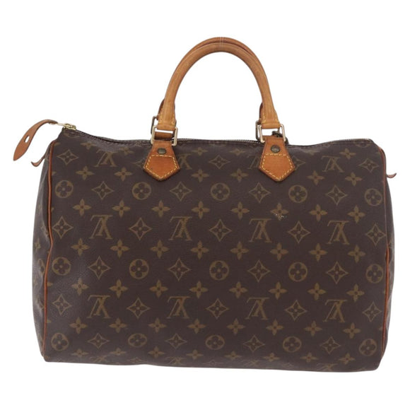 LOUIS VUITTON Monogram Speedy 35 Hand Bag M41524 LV Auth 183027A