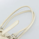 PRADA Tote Bag Canvas White Silver Auth 183028A-8