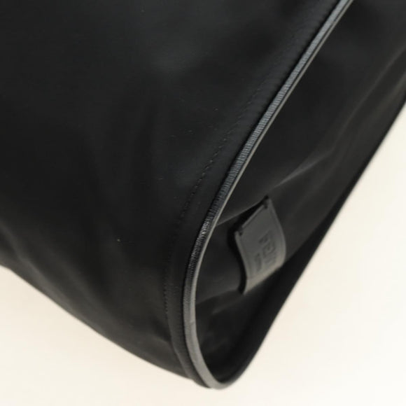 FENDI Monster Bugs Tote Bag Nylon Black Silver Auth 183030M