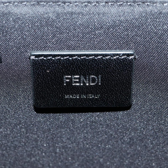 FENDI Monster Bugs Tote Bag Nylon Black Silver Auth 183030M