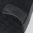 GUCCI GG Canvas Schultertasche Schwarz Gold Auth 183032-15