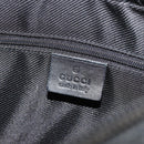 GUCCI GG Canvas Schultertasche Schwarz Gold Auth 183032-18