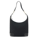 GUCCI GG Canvas Schultertasche Schwarz Gold Auth 183032-13