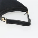 GUCCI GG Canvas Schultertasche Schwarz Gold Auth 183032-7
