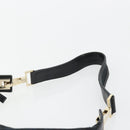 GUCCI GG Canvas Schultertasche Schwarz Gold Auth 183032-8