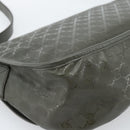 GUCCI GG Implementation Shoulder Bag PVC Green Silver 201732 Auth 183034A-16