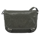 GUCCI GG Implementation Shoulder Bag PVC Green Silver 201732 Auth 183034A-13