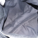GUCCI GG Canvas Handtas Zwart Zilver Auth 183035-10