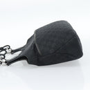 GUCCI GG Canvas Handtas Zwart Zilver Auth 183035-3