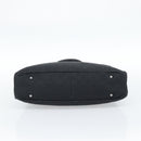 GUCCI GG Canvas Handtas Zwart Zilver Auth 183035-5