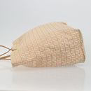 FENDI Zucchino Canvas Tote Bag Pink Gold Auth 183038A-5