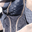 LOEWE Shoulder Bag Leather Brown Silver Auth 183041A-18