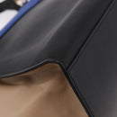 CELINE Trapeze Hand Bag Leather 2way Black Gold Auth 183043-17