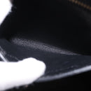 CELINE Trapeze Hand Bag Leather 2way Black Gold Auth 183043-25