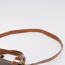 CELINE Macadam Canvas Hand Bag PVC Leather 2way Brown Gold Auth 183047-10