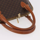 CELINE Macadam Canvas Hand Bag PVC Leather 2way Brown Gold Auth 183047-7